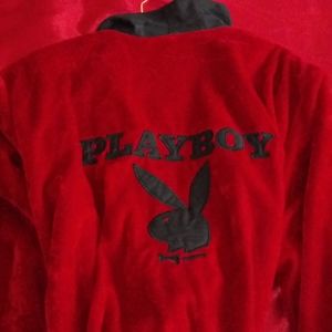 Hugh hefner Authentic Playboy Rob with Silk Pants